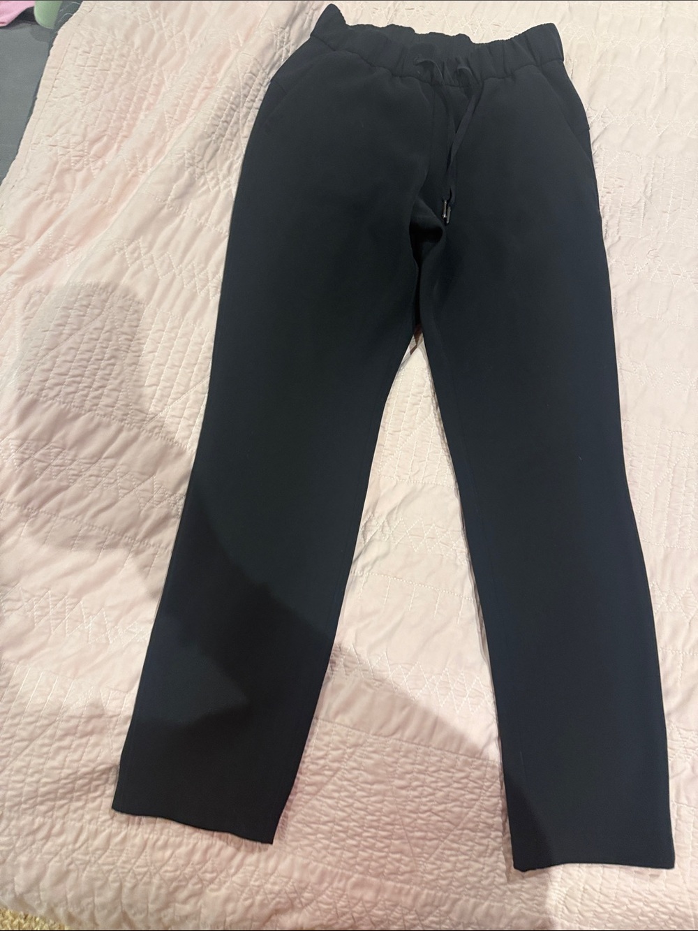 lululemon athletica Men's Black Drawstring Jogger Pants